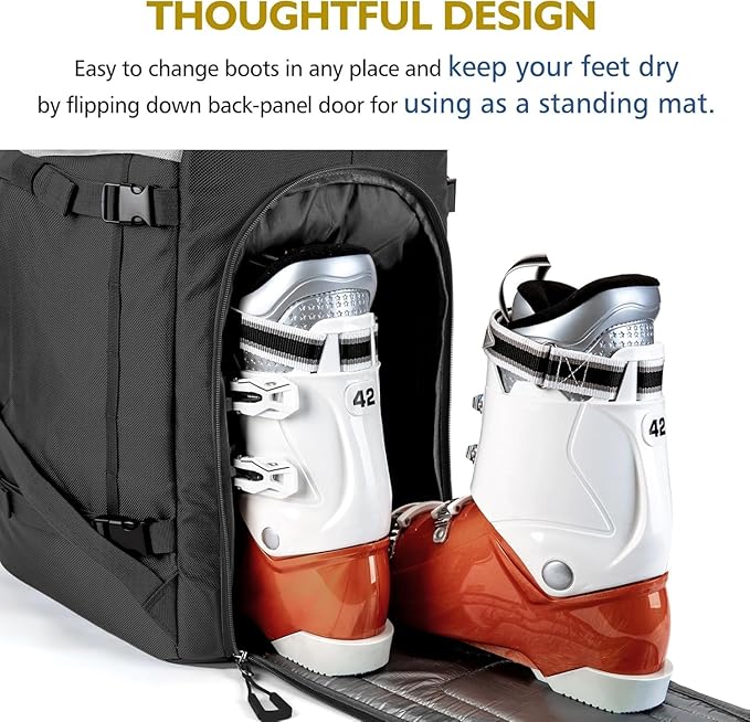 Unigear Ski Boot Bag Backpack for Helmet 50L/70L, Goggles, Gloves, Skis, Snowboard & Accessories