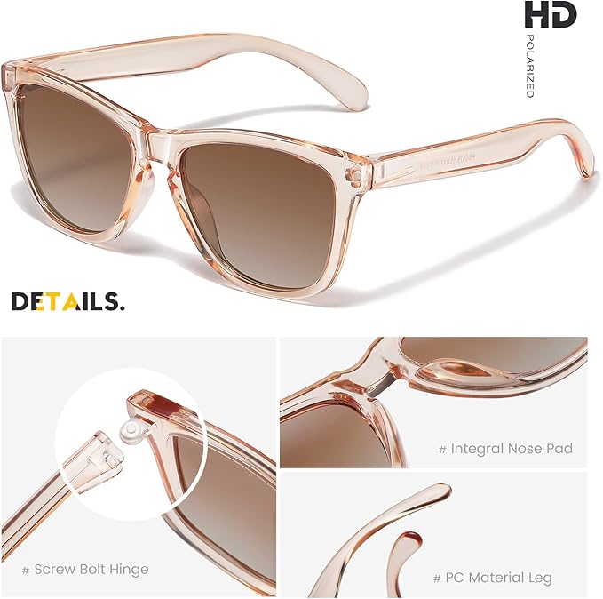 Sunglasses Womens Polarized Sunglasses for Mens Womens Retro Mirror Lens for Driving Fishing UV400 Protection