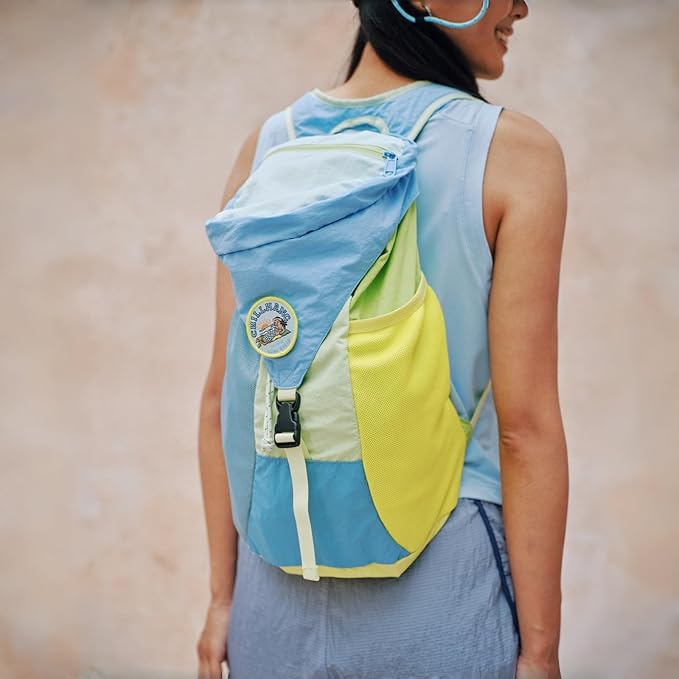 Packable Backpack, Lightweight Hiking Daypack for Men & Women, 18L Foldable Water-Resistant Small Backpack with Color Block Design for Outdoor Trekking Camping Travel