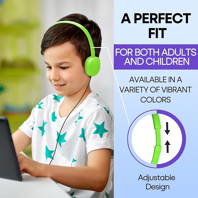 Bulk Headphones 100 Pack Multi Color for School Classroom Kids, Wholesale Class Set Durable Earphones for Students Children Toddler Teens Boys Girls and Adult (HY104,100 Mixed)