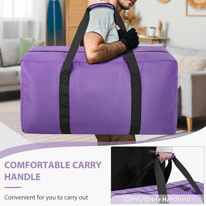 Large Travel Duffle Bag, 102L Gear Bag for Men and Women, Storage Bag Ideal for Overnight Camping and Weekend Getaways