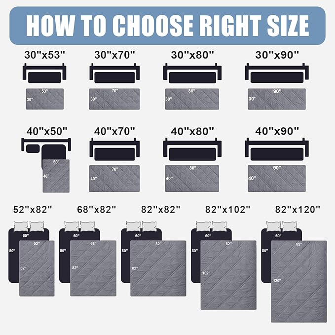 Smiry Waterproof Dog Bed Cover Pet Blanket, Soft Washable Dog Blanket for Furniture Bed Couch Sofa Reversible, Checkered (30"x53", Grey/Grey)