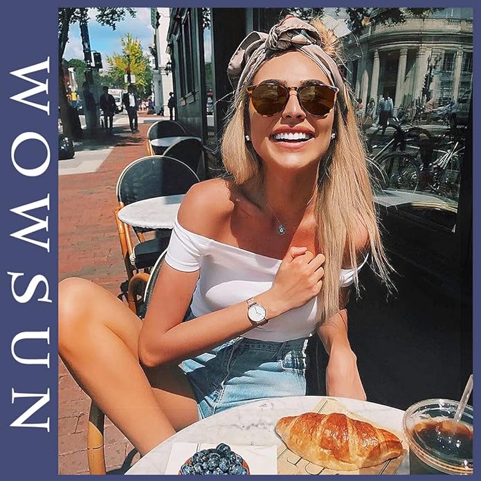 Retro sunglasses womens 2024 trendy round classic glasses