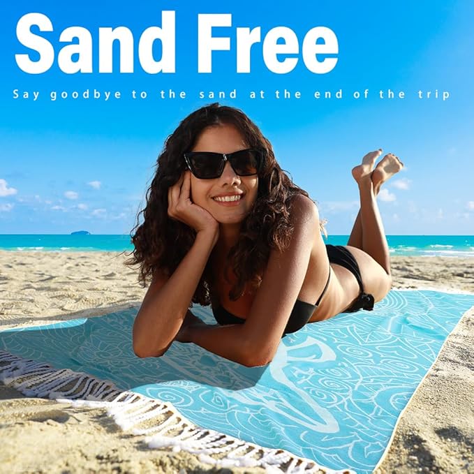 Thin Turkish Beach Towel Lightweight Quick Dry Absorbent Cotton Bathroom Bath Pool Swim Towels Extra Large Oversized Sand Free Beach Accessories Essentials Cloud Gifts for Adult