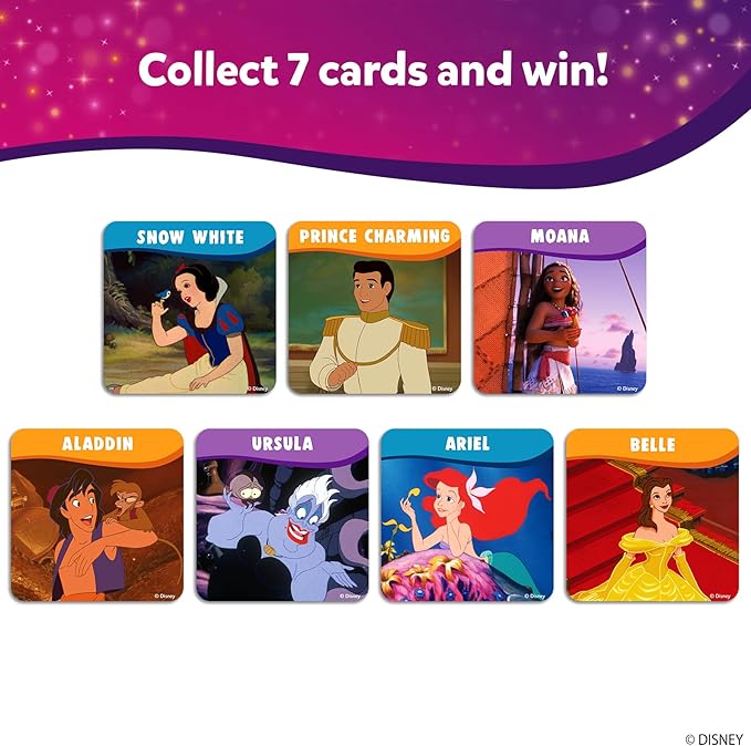 Skillmatics Guess in 10 - Disney Princess Card Game, Christmas Fun for Preschool Kids, Girls & Boys Who Love Cinderella, Ariel, Jasmine, Fun Travel Game, Gifts for Ages 3, 4, 5, 6