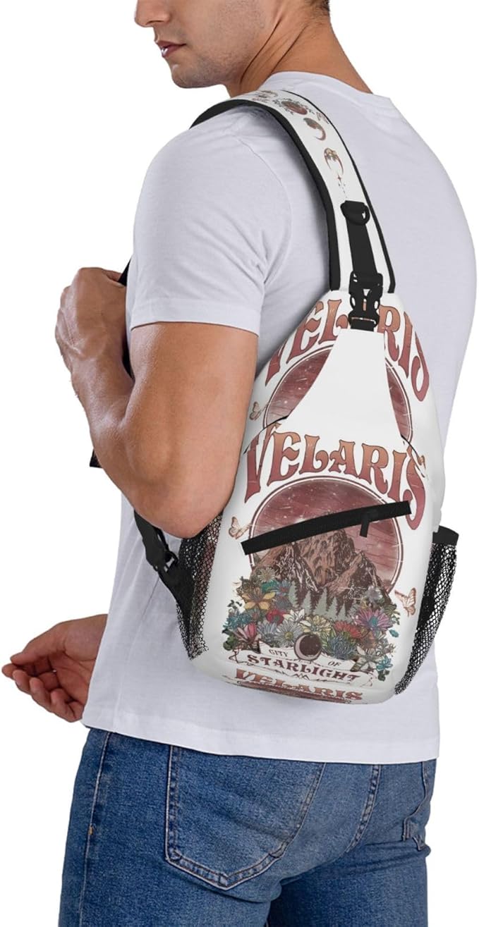 Velaris City Of Starlight Crossbody Bag Trendy Sling Bag Bakpack Casual Chest Bags Daypack For Hiking Walking Travel Running(4)