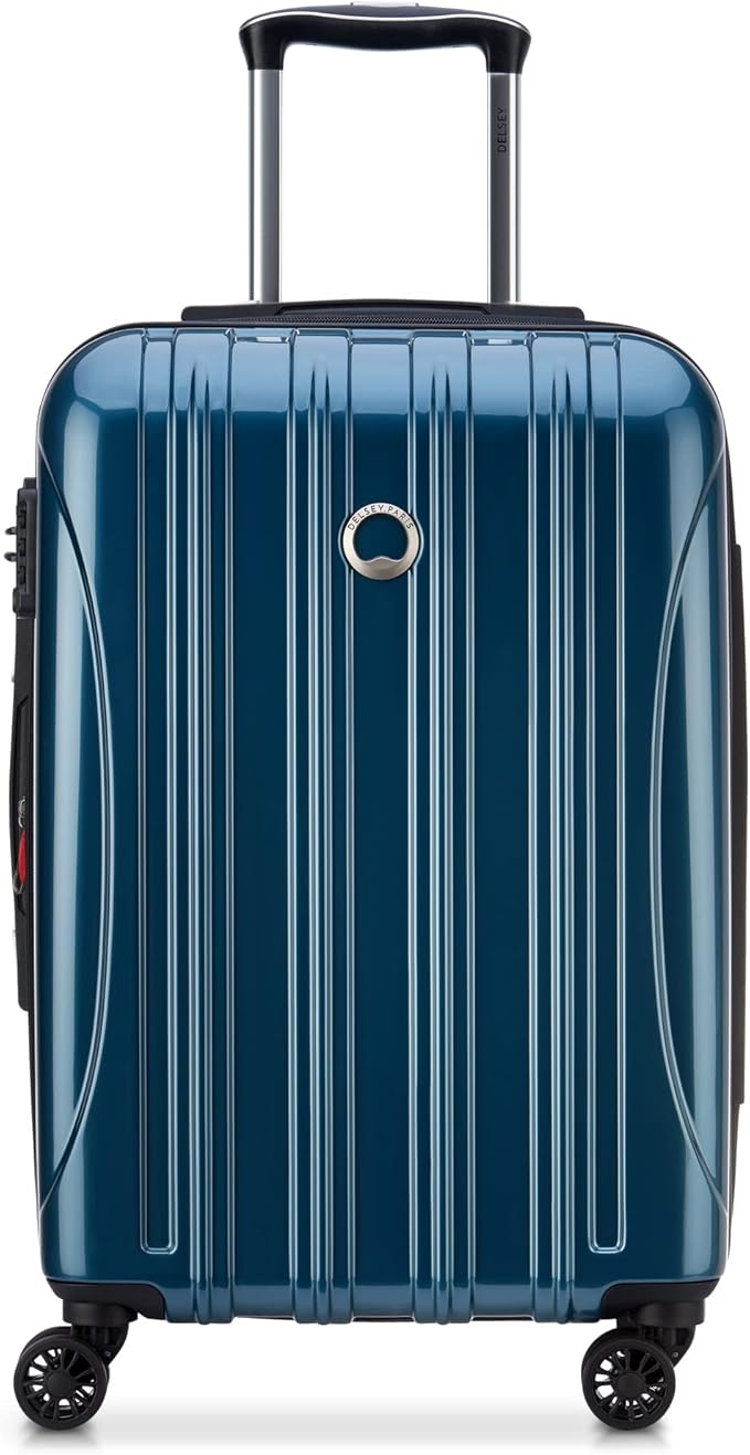 DELSEY PARIS Helium Aero Hardside Expandable Luggage with Spinner Wheels, Teal, Carry-On 21 Inch