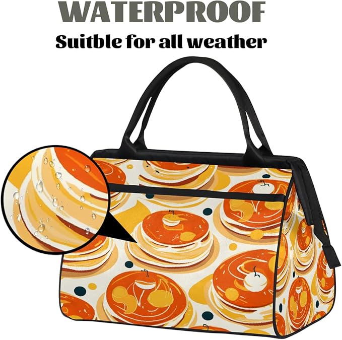 Travel Duffel Bag Cake Pattern Waterproof Sports Duffel Bags Lightweight Large Capacity Weekender Carry On Gym Bag for Women Men