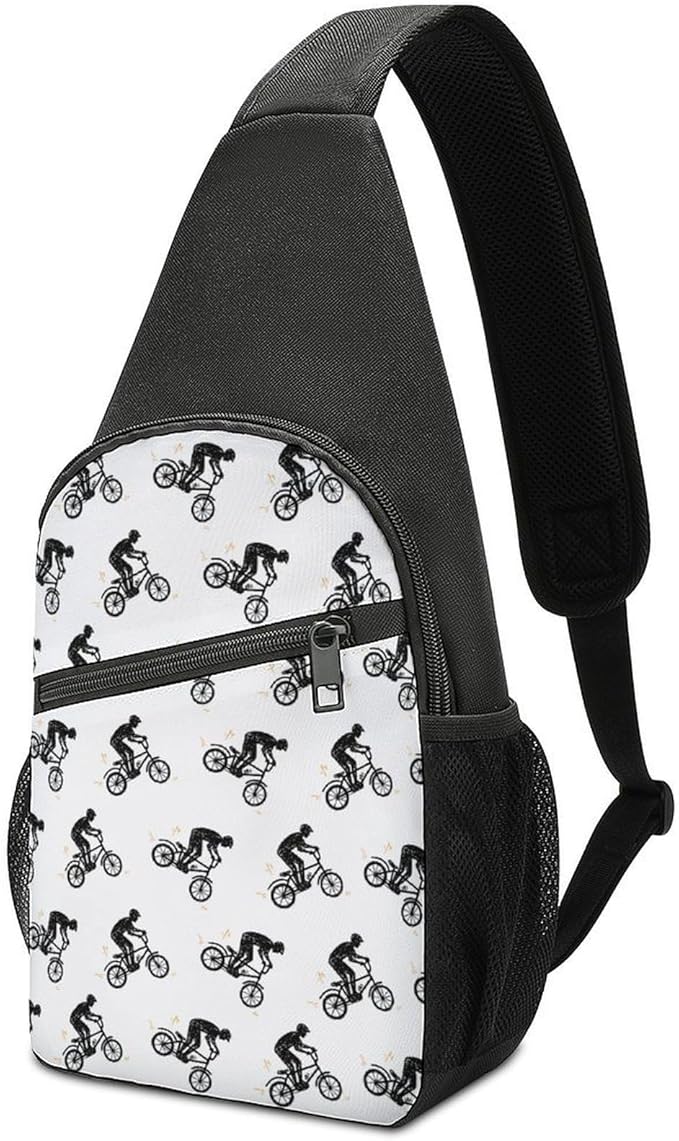 SWEET TANG Women's Cool Chest Bag Gym Sack Fashion Sling Shoulder Backpack Outdoor Sports Daypack Motocross Dirt Bike, Multipurpose Adjustable Bag Small Camera Case for Daily Use