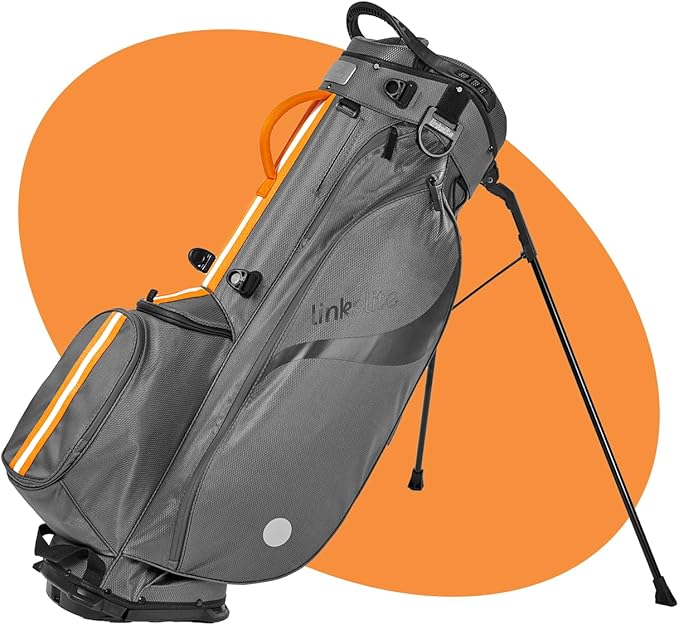 Ultra Lightweight Waterproof Golf Stand Bag with Rain Cover | Full-Length 5-Way Divider, 6 Pockets with Magnetic Access & Dual X-Strap | Easy-Carry for Men & Women