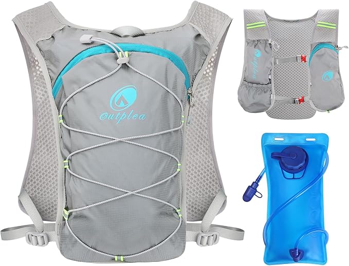 Small Lightweight Running Hydration Vest with 2L Water Bladder for Race, Lightweight Water Backpack Hydropack for Hiking