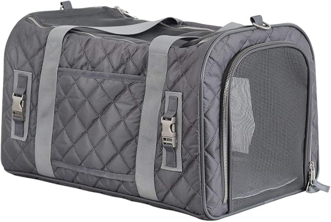 rocket & rex Dog Carrier Airline Approved. Soft-Sided Cat Carrier, Pet Carrier. Everyday Use, Car, Plane Travel. Collapsible, Rigid Frame for Easy Storage.