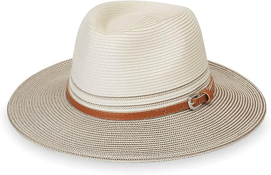 Wallaroo Hat Company Women’s Kristy Fedora – Small (Petite) or Medium | UPF 50+ | UV Sun Protection Hat | Packable Design