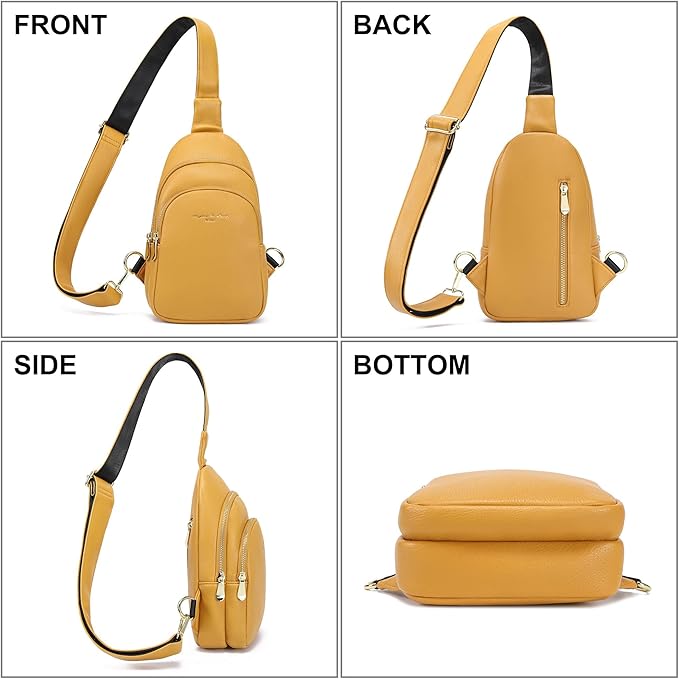 INICAT Crossbody Sling Bags Fanny Packs Valentine's Day Gifts Vegan Leather Travel Vacation Essentials Purses Women