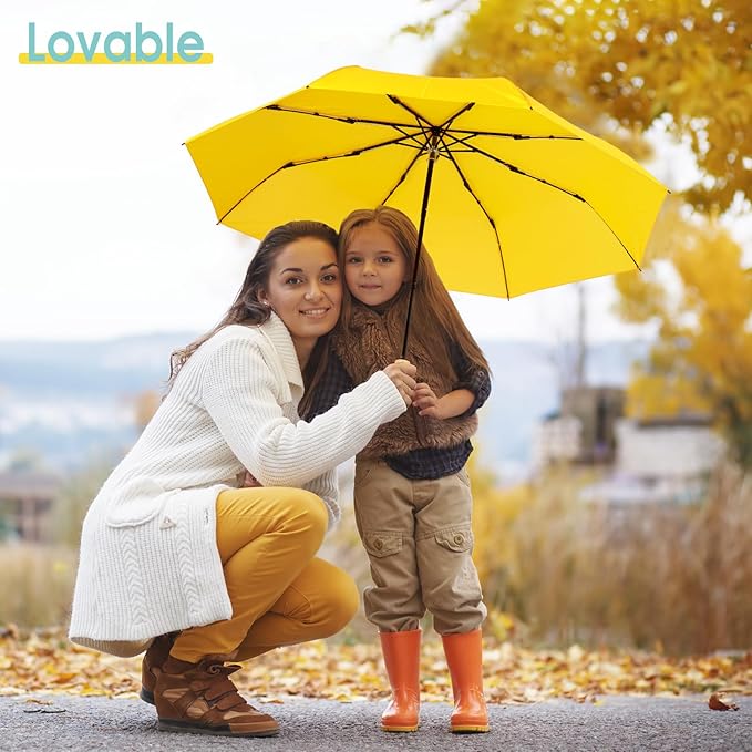 Duck Umbrella - Compact Travel Umbrella with a Cute Duck Head Handle for Women