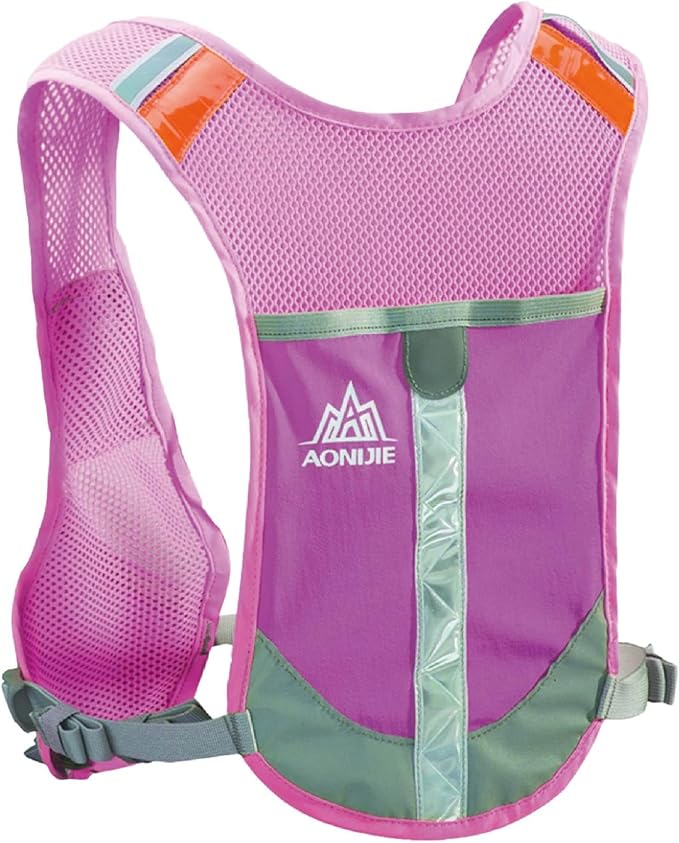 YAPJEB Ultralight Running Vest Women Men Reflective Breathable Hydration Backpack with Water Bottles for Hiking Camping Marathon Cycling Race