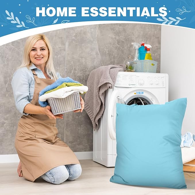 SATINIOR 5 Pcs Large Travel Laundry Bags with Handle Waterproof Washable Dirty Clothes Bags