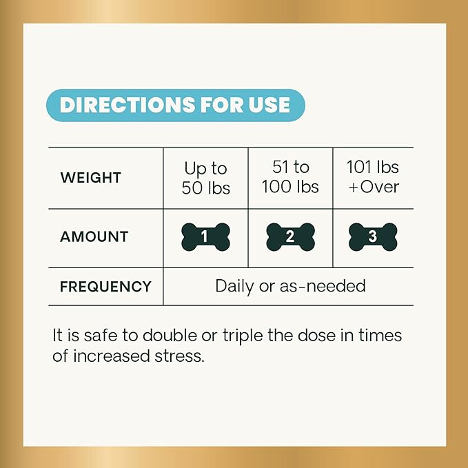 VetriScience Calm & Confident Chews, Composure Clinically Tested Calming and Anxiety Supplement for Dogs, Reduce Stress and Fear, for Thunderstorms, Fireworks and Travel, Peanut Butter, 120 Count