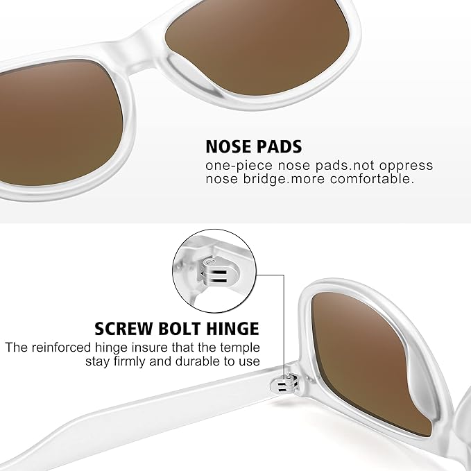 MEETSUN Polarized Sunglasses for Women Men Classic Retro Trendy Driving Sun Glasses UV400 Protection (3 Pack)