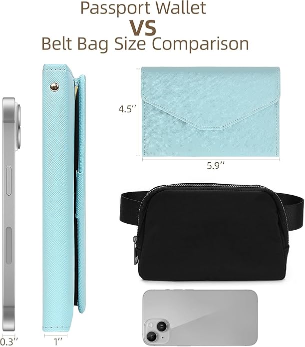 Vintage Style Genuine Leather Unisex RFID Blocking Passport Holder Travel Organizer