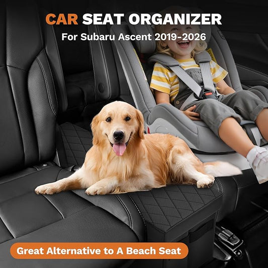 Shademax Car Seat Organizer for Subaru Ascent 2019-2025 2026 Accessories, Ascent Backseat Organizer Car Console Organizer for Kids Toys, Baby Supplies, Dog Toys, Travel Storage Box