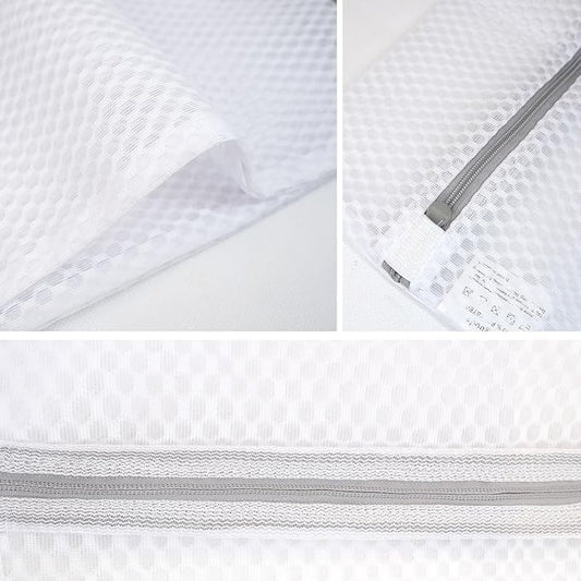 GOGOODA Mesh Laundry Bags for Delicates, 3-Pack (1 Large, 1 Medium, 1 Small) – Honeycomb Mesh Lingerie Bags, Zipper Closure for Bras, Underwear & Baby Clothes