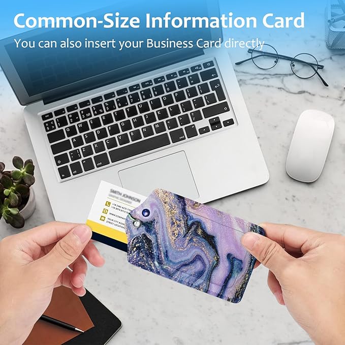 2 Pack Luggage Tag for Suitcase,Luxury Marble Luggage Tag with PU Leather Privacy Cover ID Label & Stainless Steel Loop for Women Men Travel Bag Suitcase