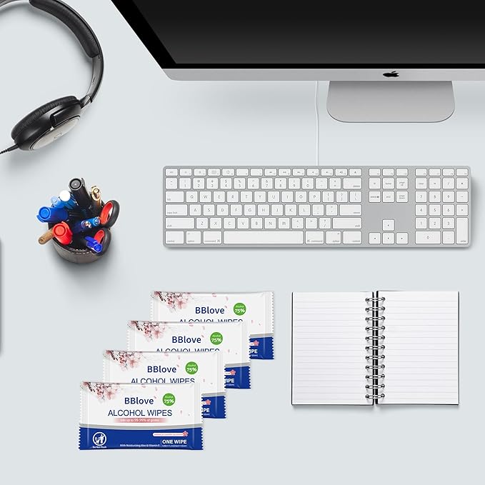 75% Alcohol Hand Sanitizer with Aloe Moisturizer & Vitamin E for On-the-Go Use, All-Purpose Travel Wipes Count, Restaurant, Home Office