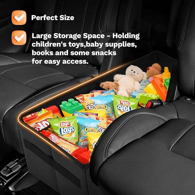 Shademax Car Seat Organizer for Subaru Ascent 2019-2025 2026 Accessories, Ascent Backseat Organizer Car Console Organizer for Kids Toys, Baby Supplies, Dog Toys, Travel Storage Box