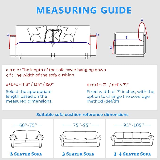 Sherpa Fleece Oversized Couch Cover for 3-4 Cushion Sofa, Grey 71" x 150" - Pet Proof Sofa Covers Heavy Duty Scratch Resistant Pet Friendly Furniture Cover - Easy Install, Machine Washable