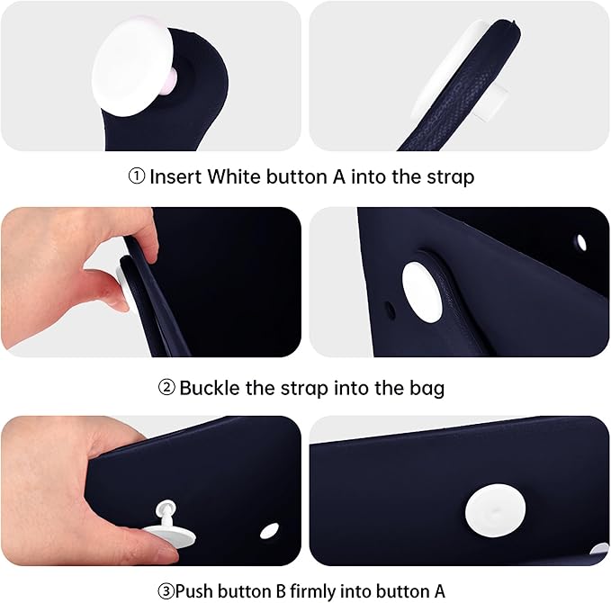 2-Piece Tote Bag Set, Waterproof Rubber Beach Bag with Summer Pattern, Medium & Large Handbag for Pool, Beach, Boat