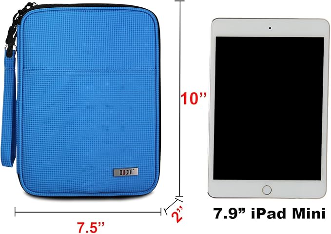 BUBM Electronic Accessories Organizer, Travel Gadget Bag for Cables, Blue