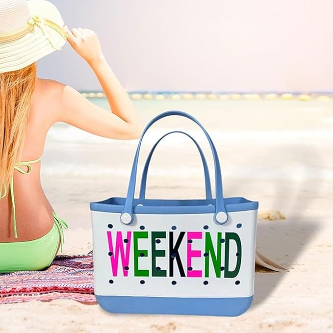 EVA Waterproof Washable Tote Bag for Beach, Pool, Boat, Sports