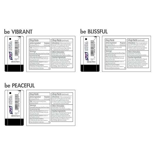 PURELL Advanced Hand Sanitizer Gel Infused with Essential Oils, Scented Variety Pack, 1 fl oz Travel Size Flip Cap Bottles (Box of 12 Bottles)- 3901-24-CMRMETRY