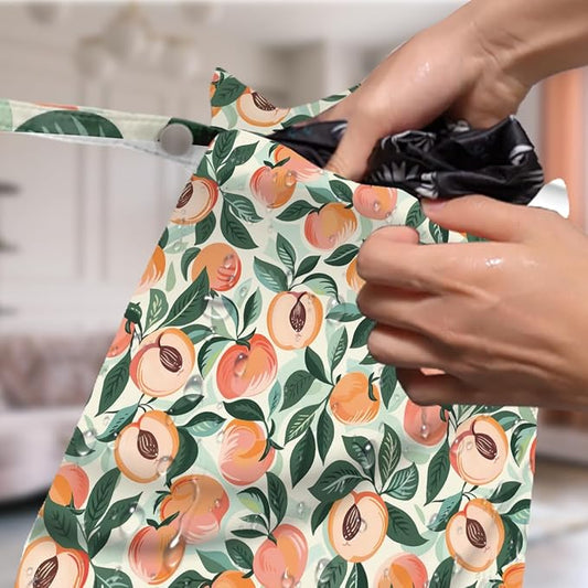 4 Pack Cute Fruit Wet Bag Waterproof Washable Reusable Wet Dry Bag for Swimsuit Dirty Clothes Cloth Diaper Travel Beach Pool Yoga Gym Toiletries Travel Beach Essentials Banana Strawberry Orange