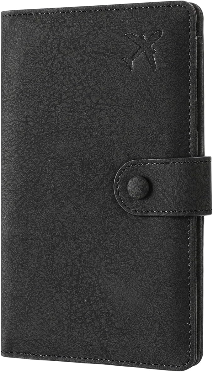 RFID Blocking Passport Wallet Cover Case Travel Document Organizer for Women and Men,Travel Wallet for Credit Card
