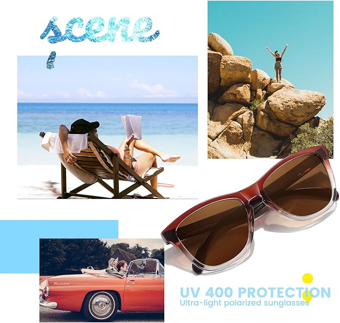 Sunglasses Womens Polarized Sunglasses for Mens Womens Retro Mirror Lens for Driving Fishing UV400 Protection