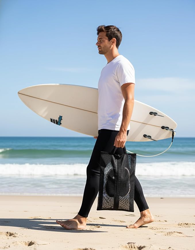 Travel Shoe Bag with Mesh & Zipper – Polyester TPU Sneaker Organizer, Portable Dustproof Storage & Laundry Wash Bag for Men’s and Women’s Shoes