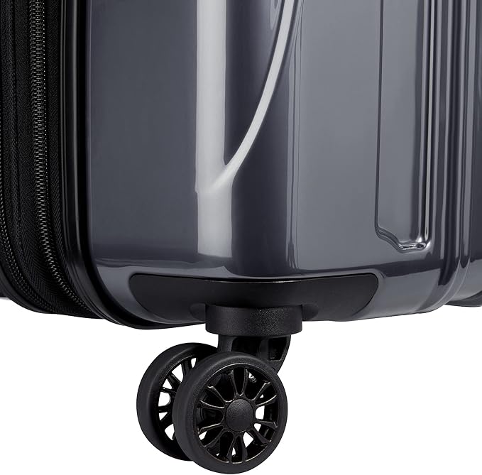 DELSEY PARIS Helium Aero Hardside Expandable Luggage with Spinner Wheels, Titanium, Carry-On 21 Inch