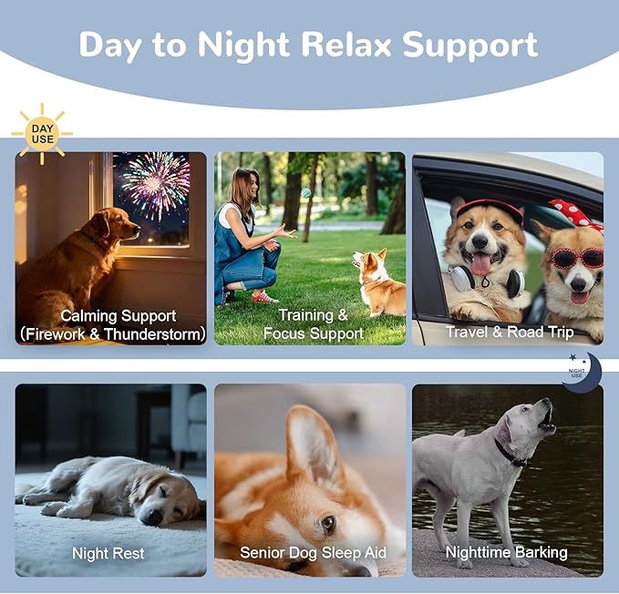 Calming Chews with Melatonin Set, Dog Calming Chews to Help Sleep and Reduce Stress, Dog Anxiety Relief Soft Chews for Fireworks, Storms, Thunder, Barking, Separation, Emotional Support
