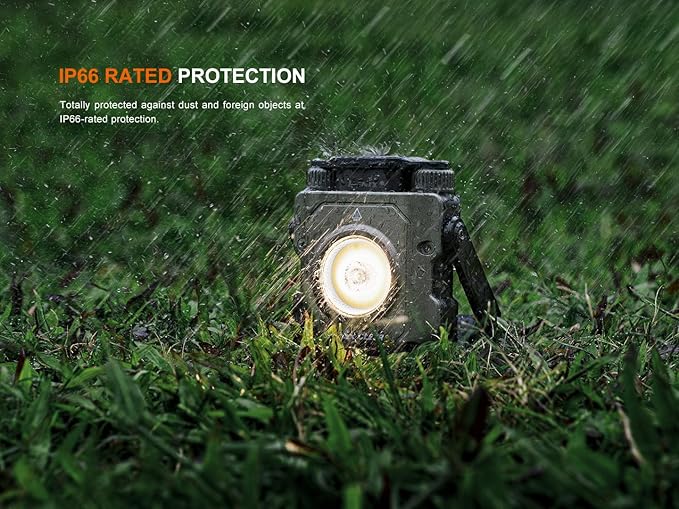 Fenix CL27R Camping Lantern Flashlight, 1600 lumens USB-C Rechargeable Waterproof Portable with White and Red LEDs and Lumentac Organizer for Hurricane Power Outage Emergency and Job Sites (Blue)