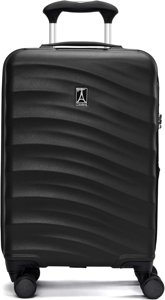 Travelpro Maxlite Air V2 Hardside Expandable Carry on Luggage, 8 Spinner Wheels, Lightweight Hard Shell Suitcase, TSA lock, Black, Compact Carry On 20-Inch