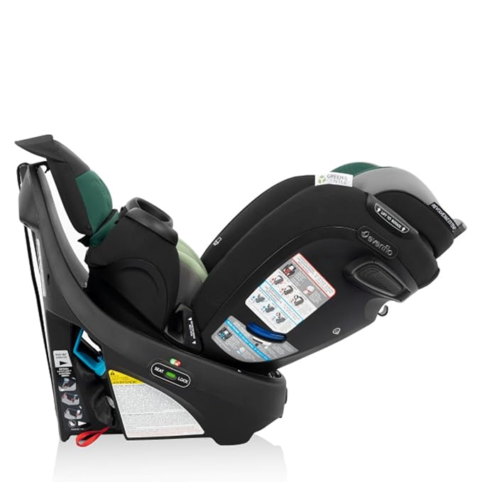 Evenflo Gold Revolve360 Extend All-in-One Rotational Car Seat with Green & Gentle Fabric (Emerald Green)