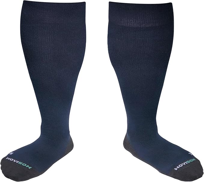 Big and Tall Compression Socks Sizes L to 8XL, Comfortable Knee High Socks for Men and Women