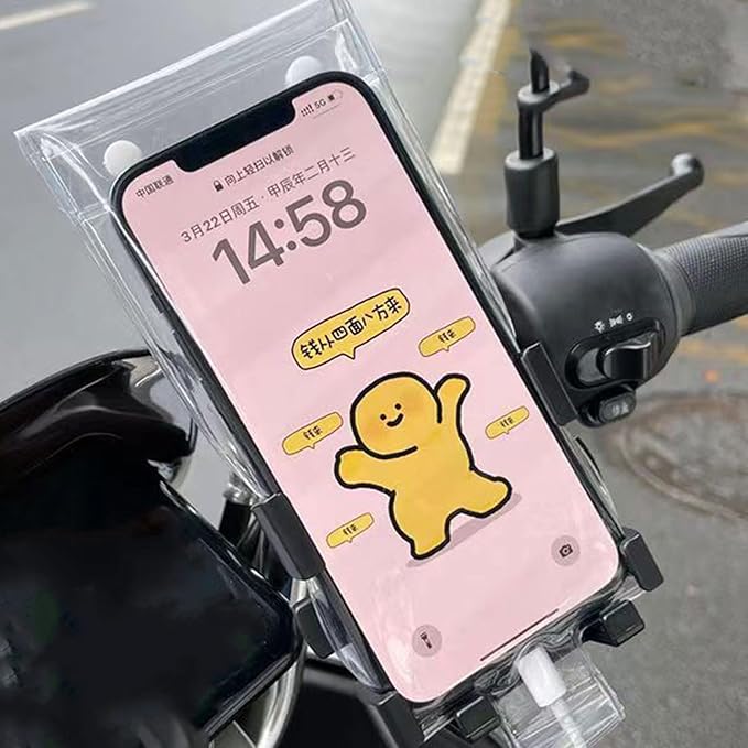 Motorcycle Tank Bag, Magnetic Phone Holder, Waterproof Transparent Bag Pouch, Case Cellphone Dry Beach