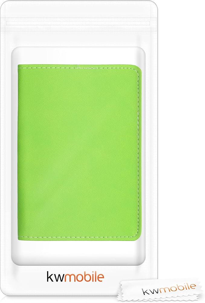 kwmobile Registration and Insurance Holder - Car Document Holder for Vehicle Documents and Cards - PU Leather - Black