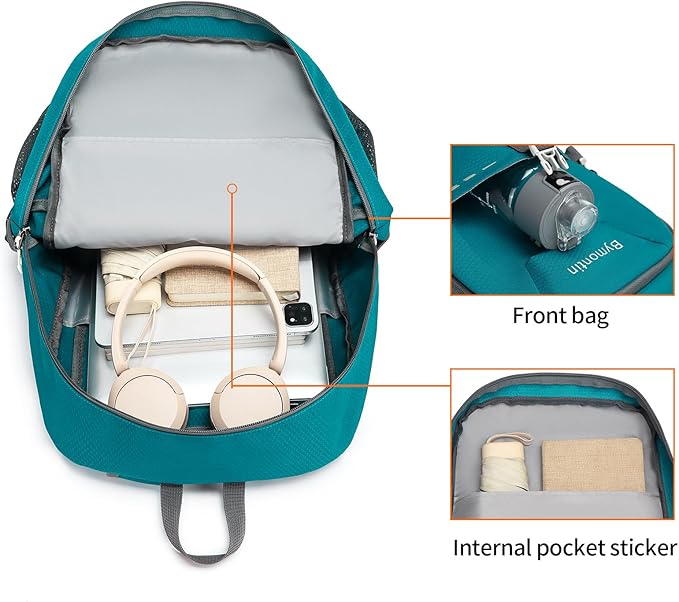 35L Lightweight Packable Backpack – Durable Foldable Daypack for Travel, Hiking, and Gym (Green)