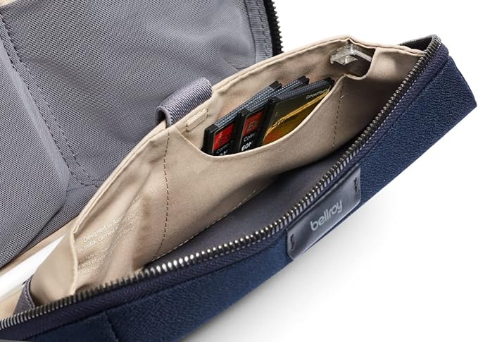 Bellroy Tech Kit (Tech Accessories Organizer Pouch, Zipper Closure Design, Stores Power Bank, Phone Charger, Cables & More, Internal)