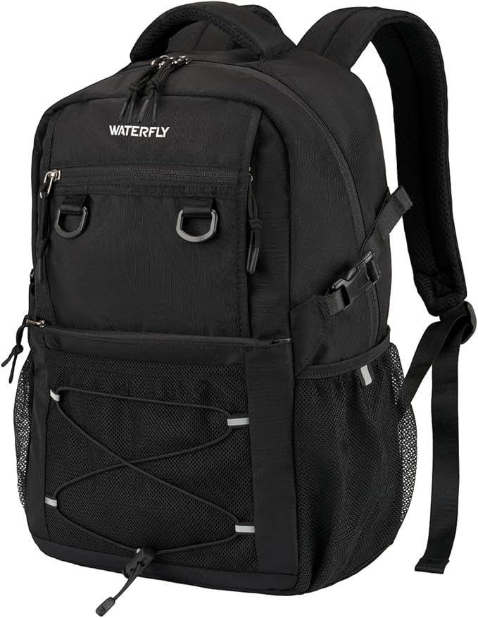WATERFLY Travel Hiking Casual Backpack: 22L Lightweight Everyday Outdoor City Daypack College Bookbag for Women Men