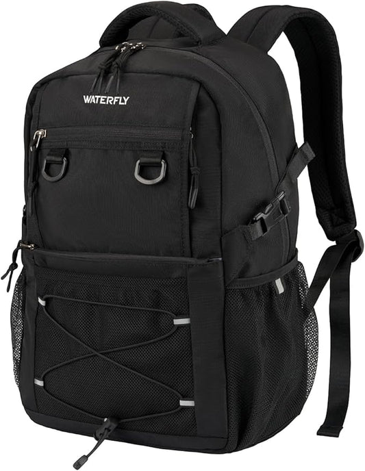 WATERFLY Travel Hiking Casual Backpack: 22L Lightweight Everyday Outdoor City Daypack College Bookbag for Women Men